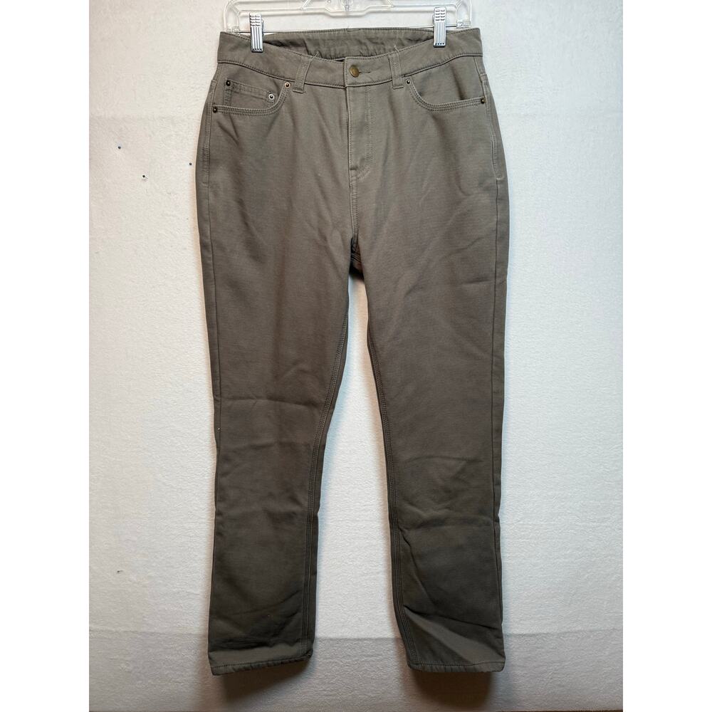 Mountain and Isles Fleece Lined Pants, Olive Green, Size 8 Hiking Outdoors